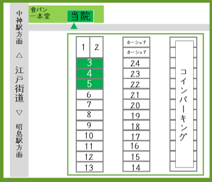 昭島クーア整骨院 専用駐車場