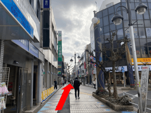 久米川駅　道のり3