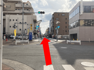 久米川駅　道のり4