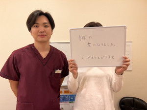 ストレートネックが原因の頭痛や首・肩こりがすぐに改善されました！