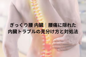 ぎっくり腰 内臓｜腰痛に隠れた内臓トラブルの見分け方と対処法