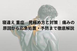 寝違え 重症　見極め方と対策｜痛みの原因から応急処置・予防まで徹底解説
